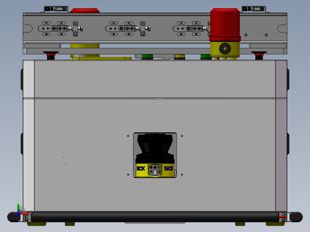 顶升移栽式AGVsw12可编辑前视图