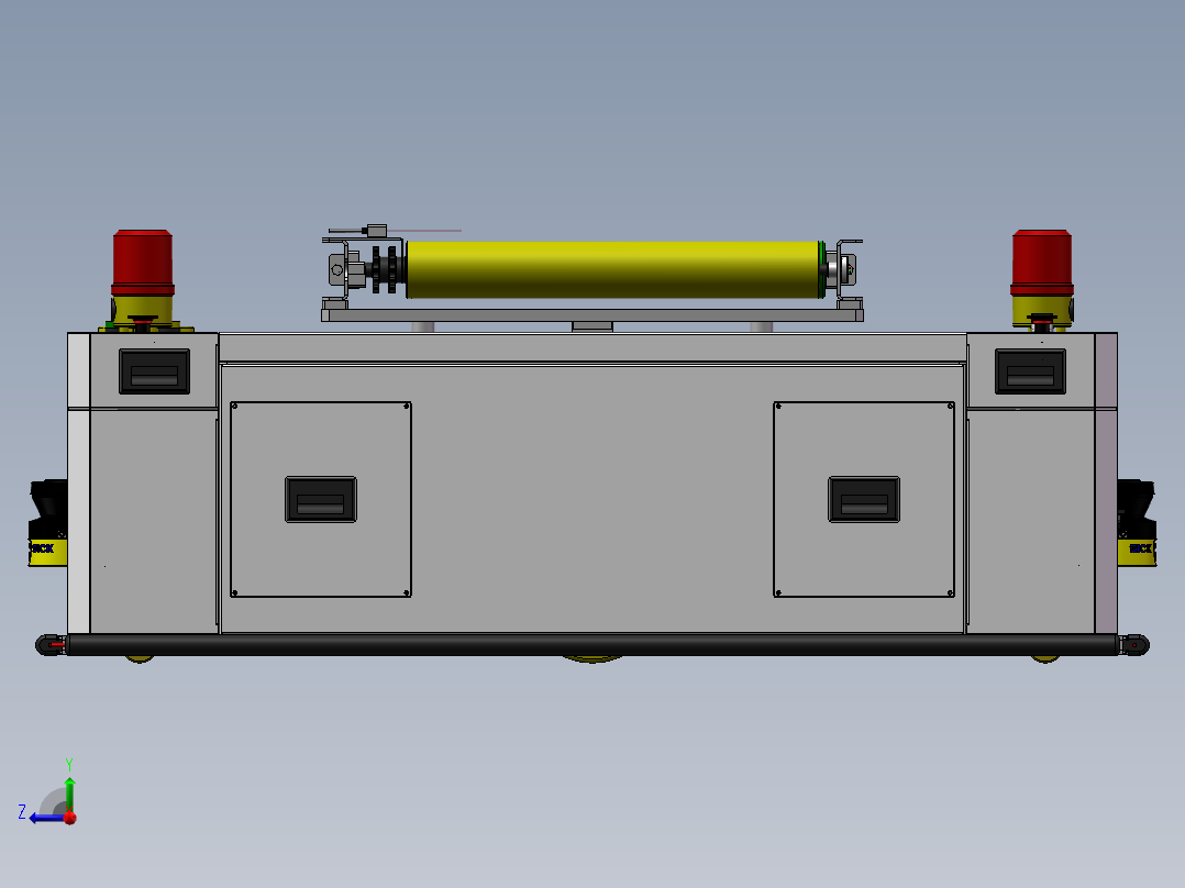 顶升移栽式AGVsw12可编辑右视图