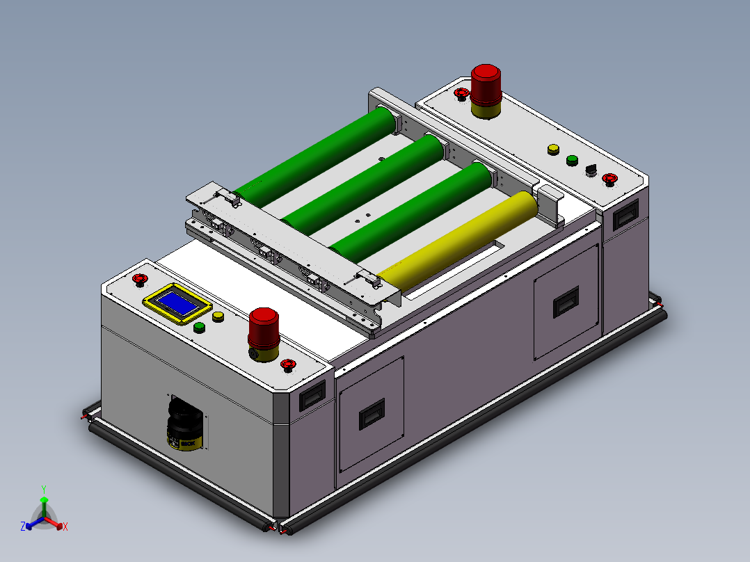 顶升移栽式AGVsw12可编辑正等轴测图