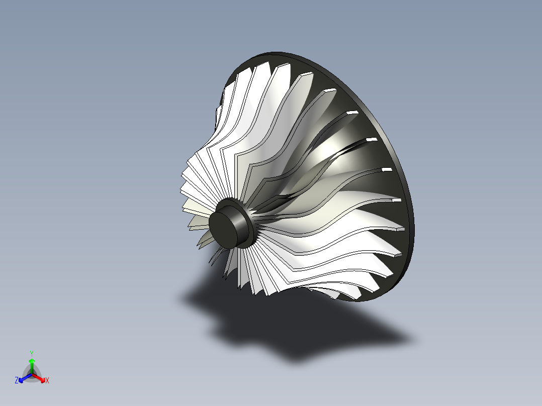 叶轮 正等轴测图