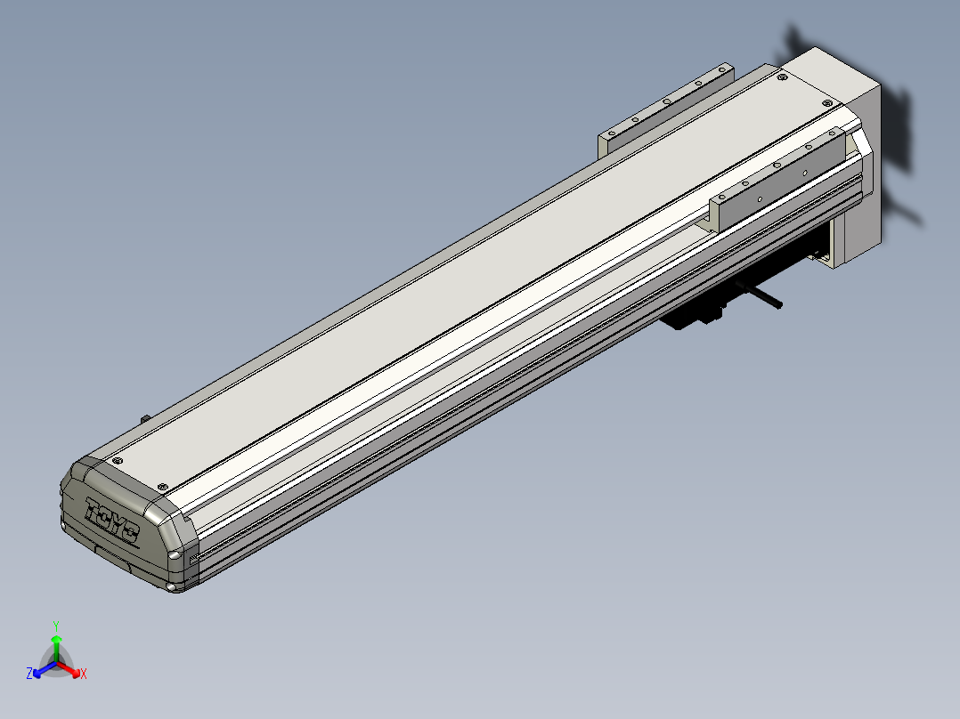 Toyo东佑达直线模组-ETH14-550-BM-400W+煞車正等轴测图