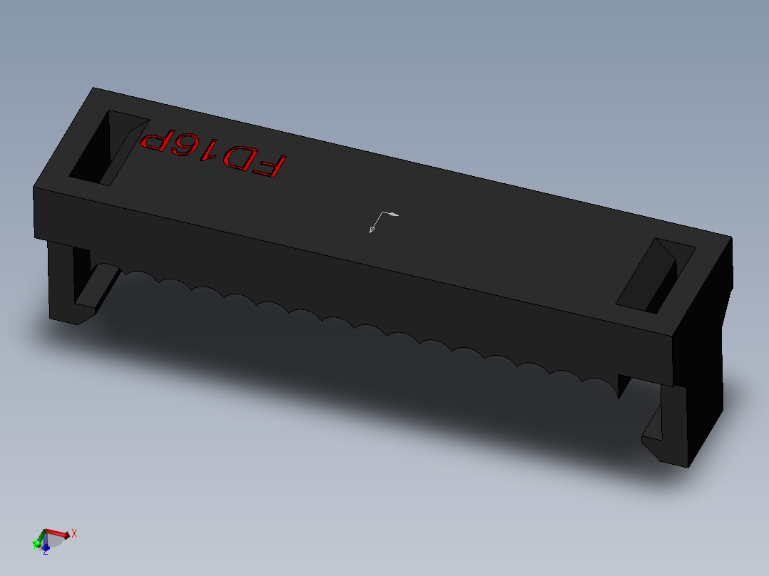 FDC-16 ( DS1018-2.54-16L )主视图