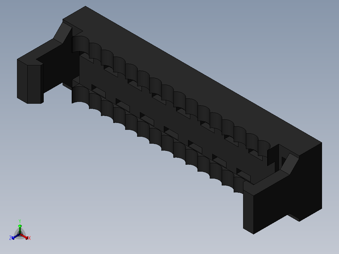 FDC-16 ( DS1018-2.54-16L )正等轴测图