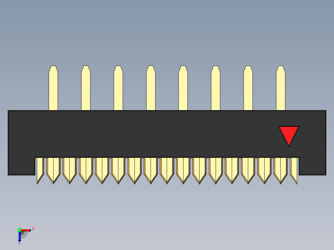 FDC-16 ( DS1018-2.54-16S )俯视图
