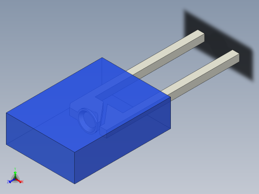 LED_Rectangular_Blue_2x5x7mm正等轴测缩略图