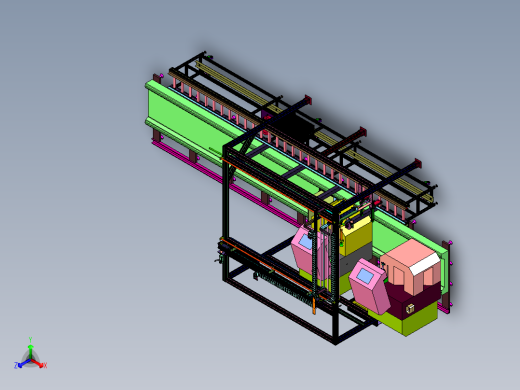型材锯床开料机自动上下料机械手产线