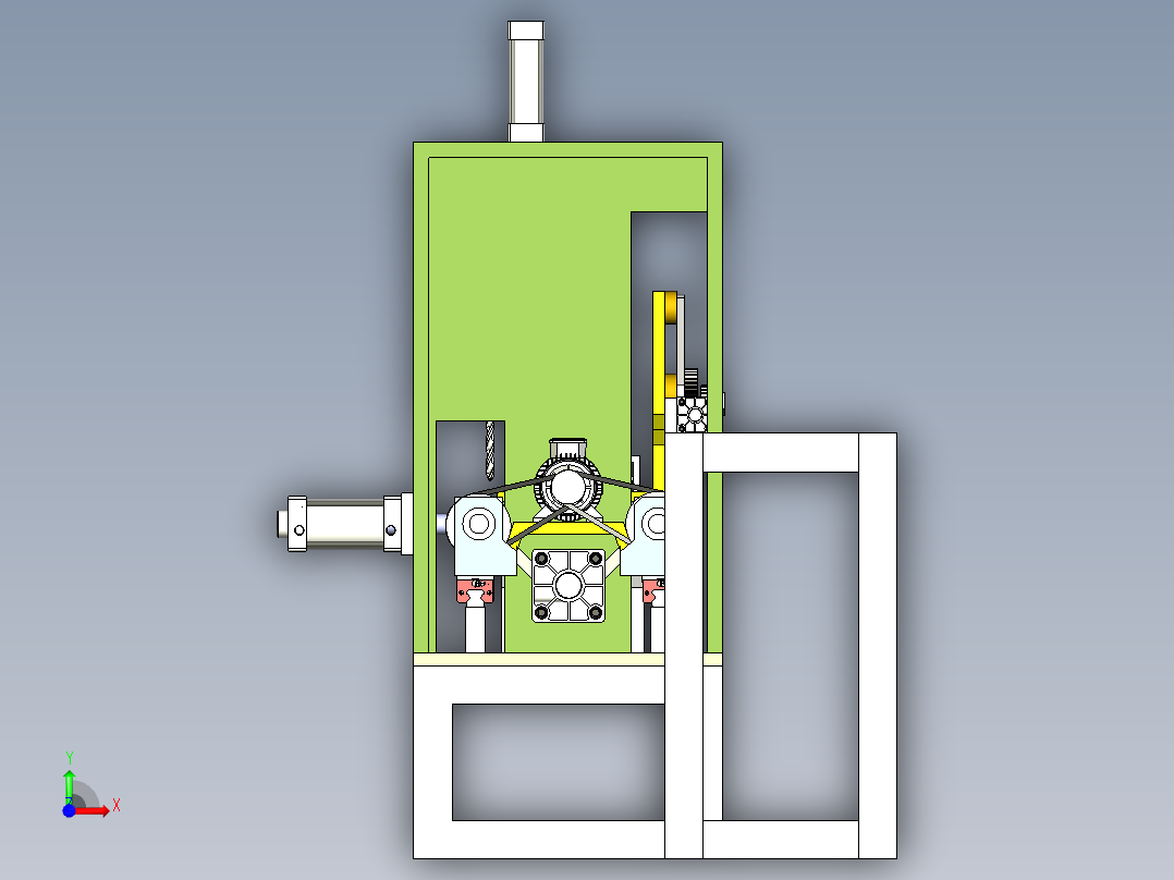 自动钻孔机前视图