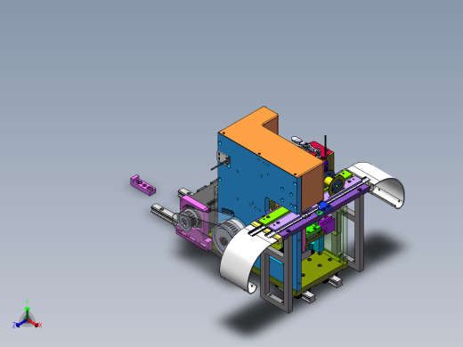 连接器折弯机正等轴测缩略图