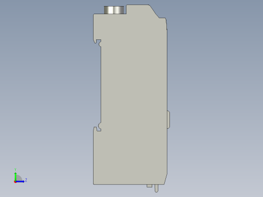 基恩士PS-T0_kc图纸模型左视缩略图