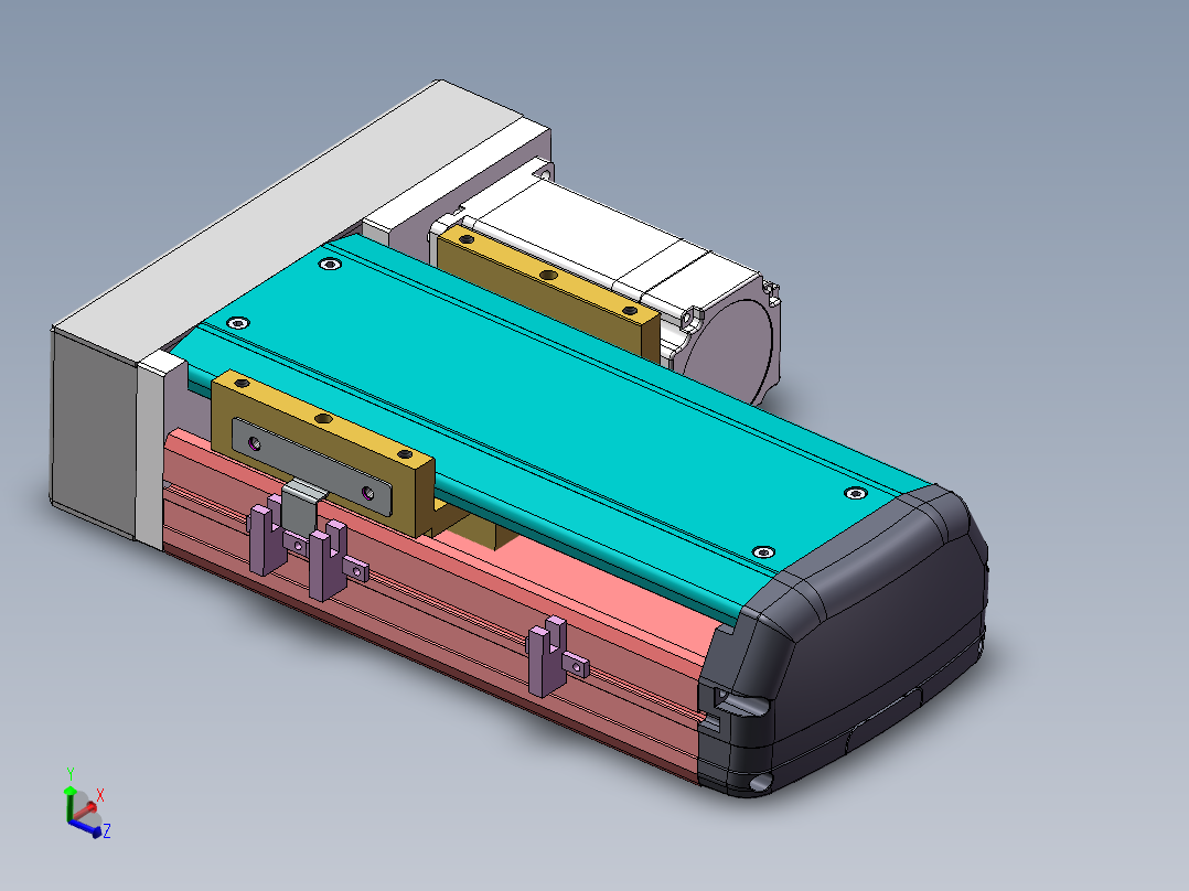 MTH丝杆半封闭模组MTH13-BR-60主视图