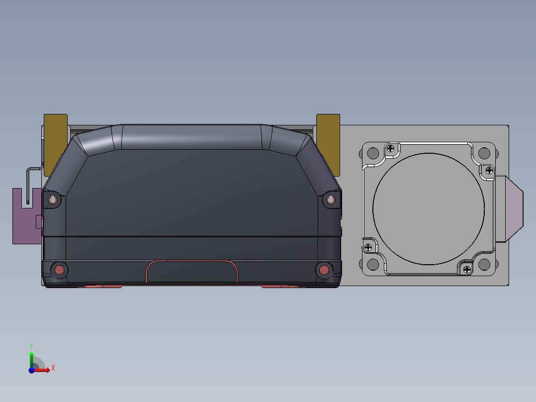 MTH丝杆半封闭模组MTH13-BR-60前视图