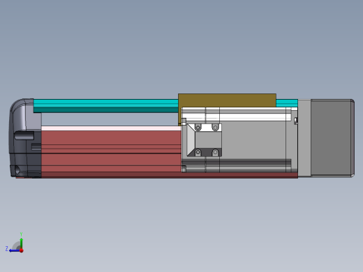 MTH丝杆半封闭模组MTH13-BR-60右视缩略图