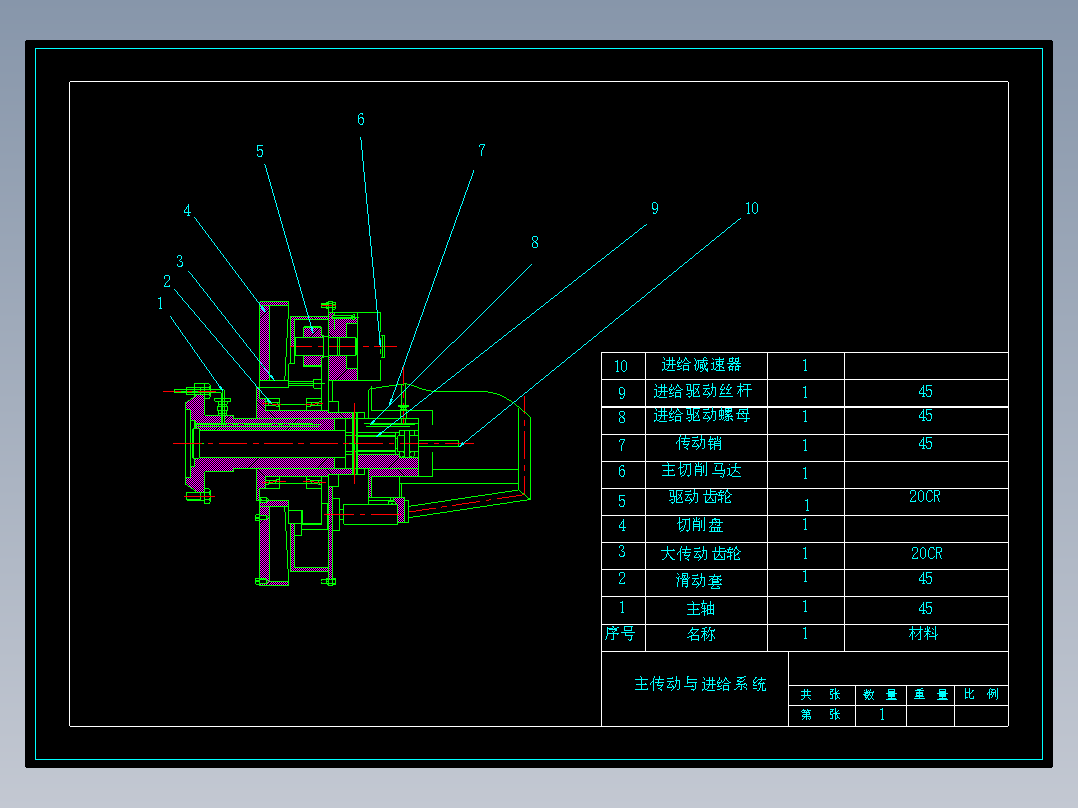大口径管端坡口整形机设计