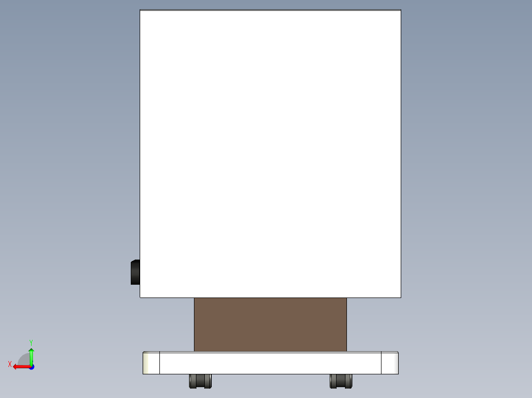自动升降式座椅含三维图二维图说明书后视图