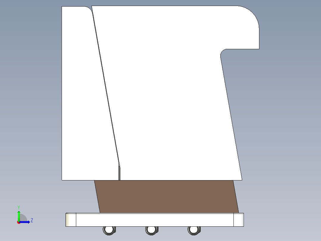 自动升降式座椅含三维图二维图说明书左视图
