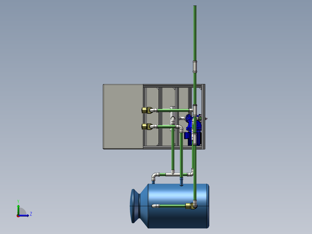 水肥一体机左视图