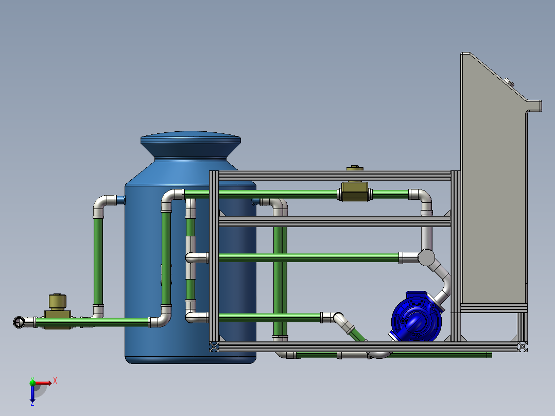 水肥一体机俯视图