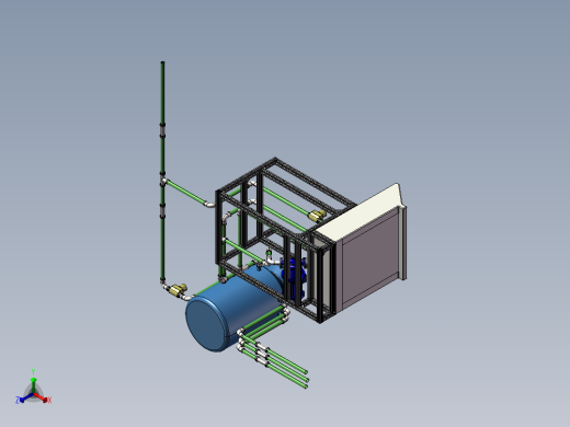 水肥一体机正等轴测缩略图