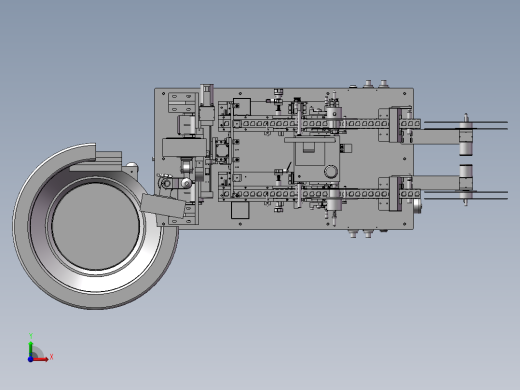 电子产品全自动包装机前视缩略图
