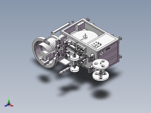 电子产品全自动包装机正等轴测缩略图