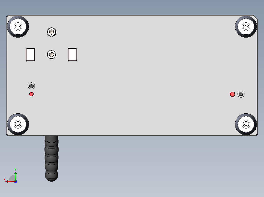 A0199-Thermal 贴合小冲压件治具压合底座后视图