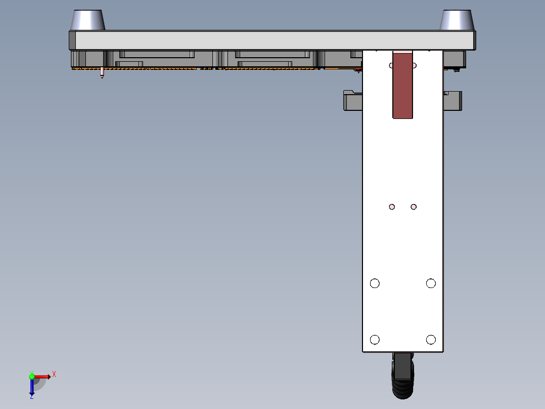 A0199-Thermal 贴合小冲压件治具压合底座俯视图