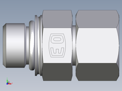 卡套式工业通用硬管接头EO_Swivel_connector_EGEO12LMCF前视缩略图