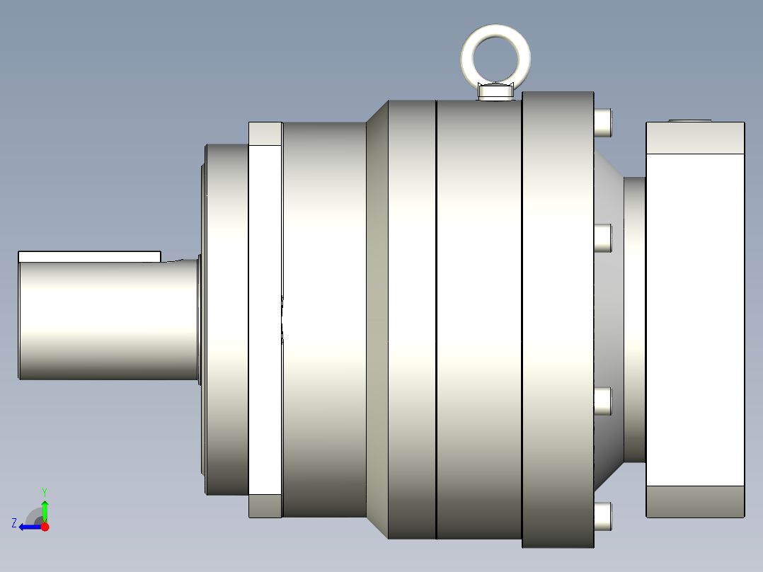 多摩川行星减速机TB-180-L2-35KA右视图
