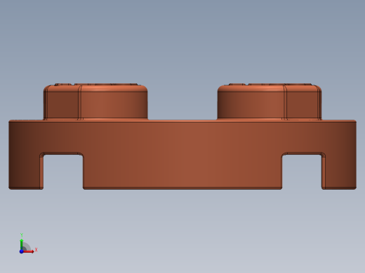 乐高零件 4032 板 2 x 2 圆形-4032 Bright Reddish Orange Plate 2 x 2 Round.SLDPRT前视缩略图