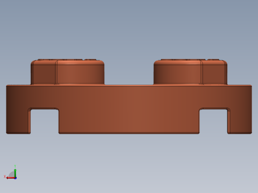 乐高零件 4032 板 2 x 2 圆形-4032 Bright Reddish Orange Plate 2 x 2 Round.SLDPRT后视缩略图