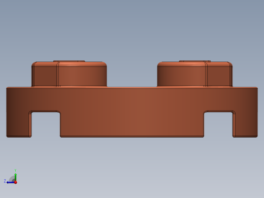 乐高零件 4032 板 2 x 2 圆形-4032 Bright Reddish Orange Plate 2 x 2 Round.SLDPRT右视缩略图