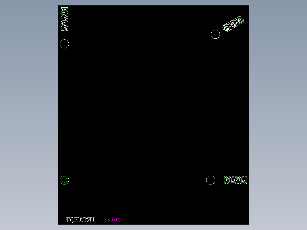 SNAP式用彈簧&珠子MS-2D多系列多零件图纸模型