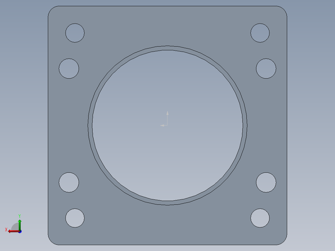 模组KK-60-F1 安川100W电机板(安川=台达 汇川 三菱 富士 禾川).SLDPRT后视图