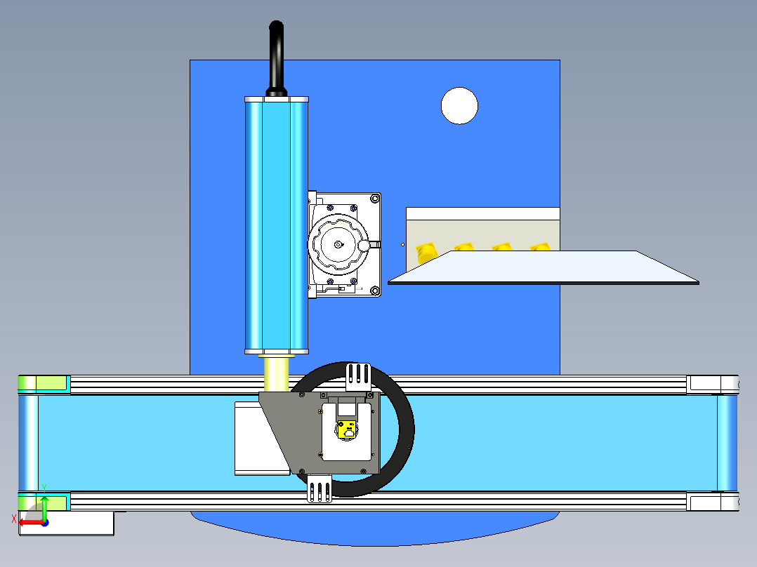 视觉打标机自动调焦距x_t后视图