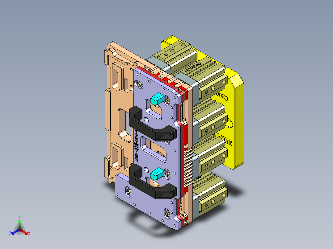 X1-C-US-笔记本CNC工装夹具三维模型WWAN-V0-CNC6-侧孔加工-200818主视图