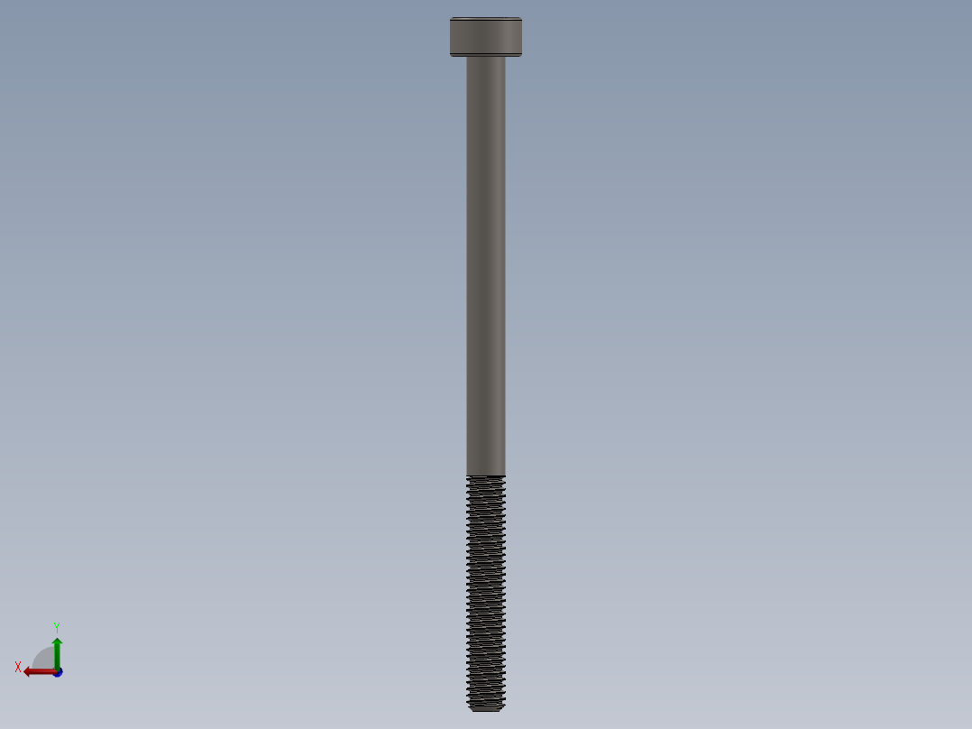 Screw_DIN_912_M3x50_A2.SLDPRT公制内六角螺钉后视图