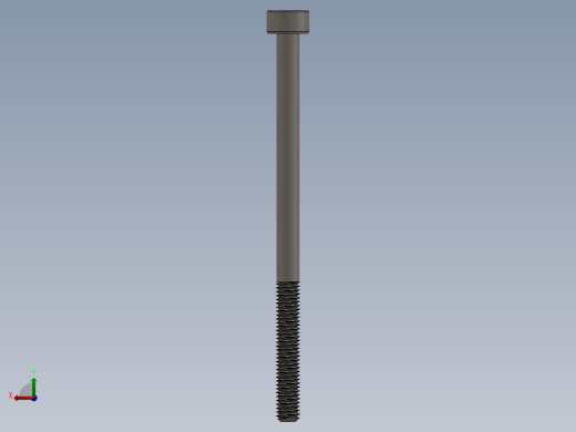 Screw_DIN_912_M3x50_A2.SLDPRT公制内六角螺钉后视缩略图