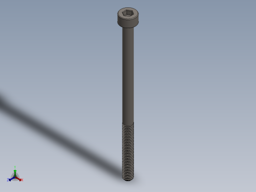 Screw_DIN_912_M3x50_A2.SLDPRT公制内六角螺钉正等轴测缩略图