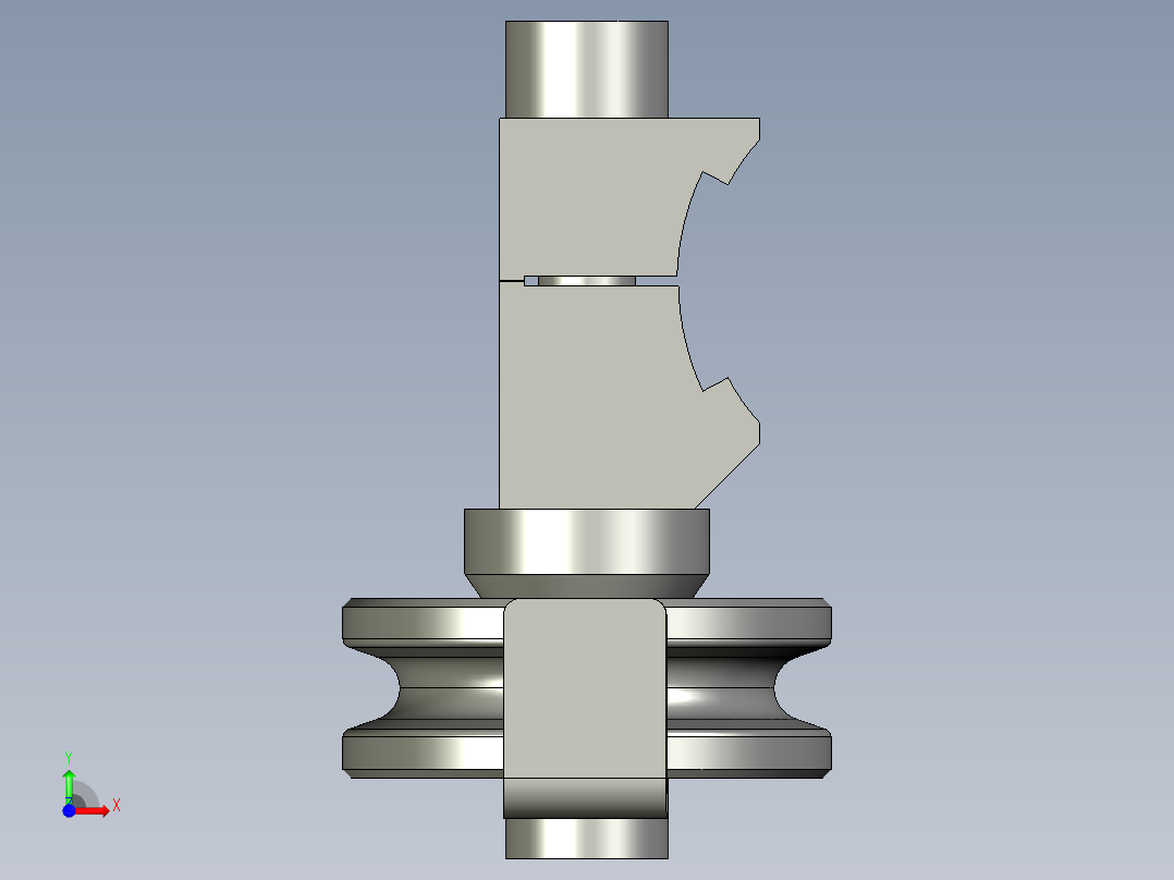 功能辅件A与U槽滑轮套件前视图