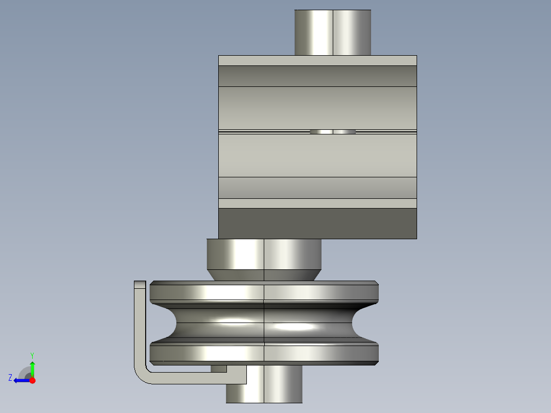 功能辅件A与U槽滑轮套件右视图