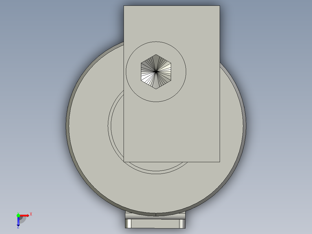 功能辅件A与U槽滑轮套件俯视图