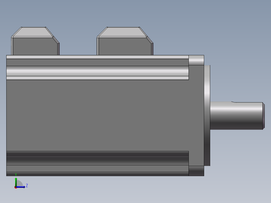 伺服电机 汇川 ISMH1-20B30CB-U231Z左视图