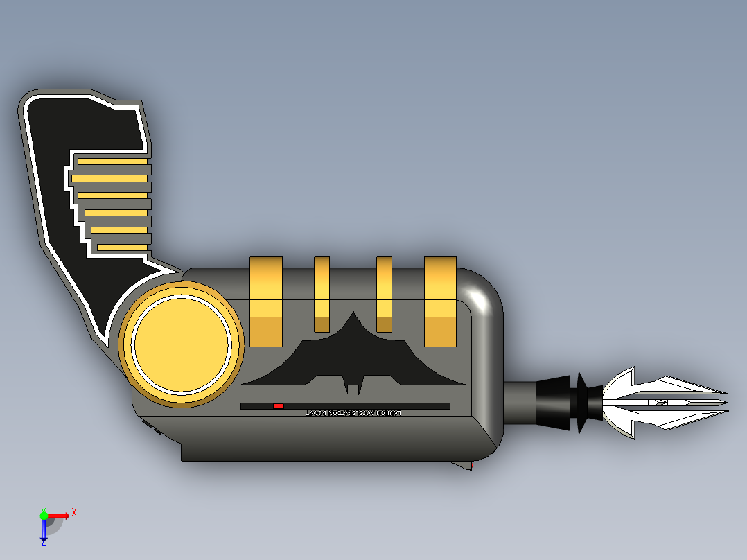 B3003307-蝙蝠侠抓钩枪俯视图