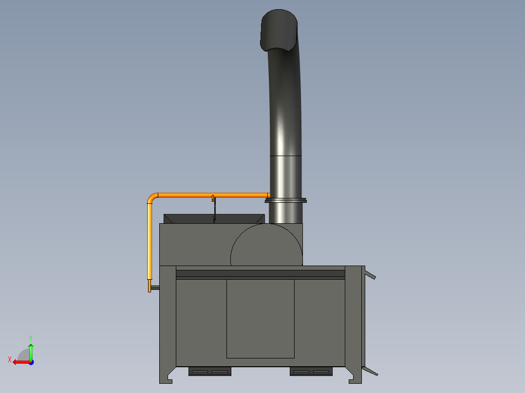 B2004536-滑移式木材粉碎机后视图