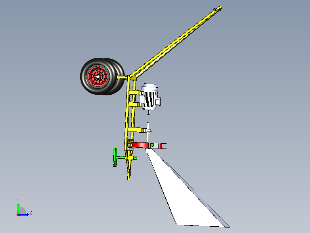 B2004563-木材削片机左视图