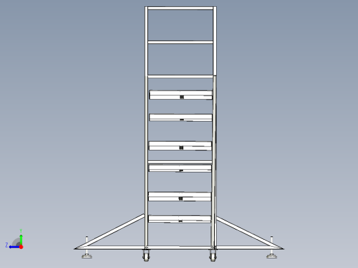 工业登高梯右视缩略图