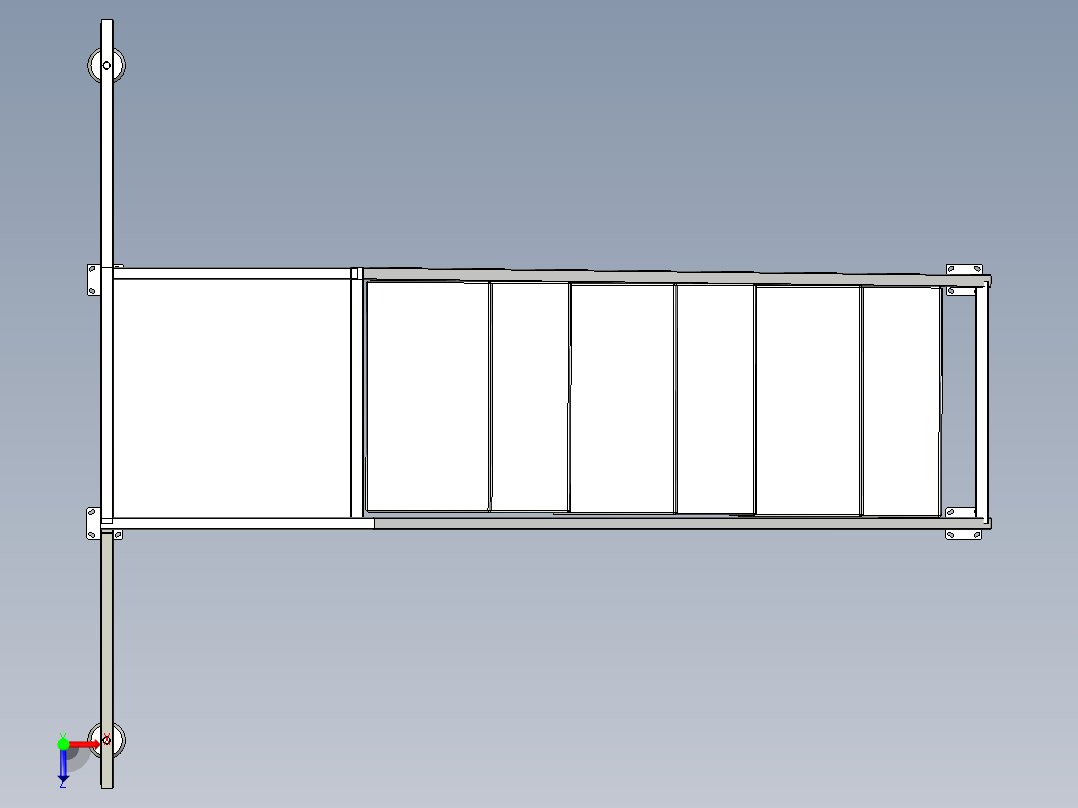 工业登高梯俯视图