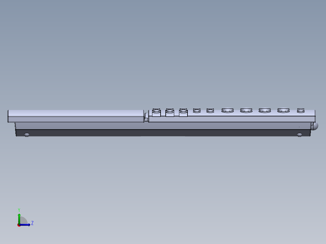 遥控器、遥控板(12)左视图