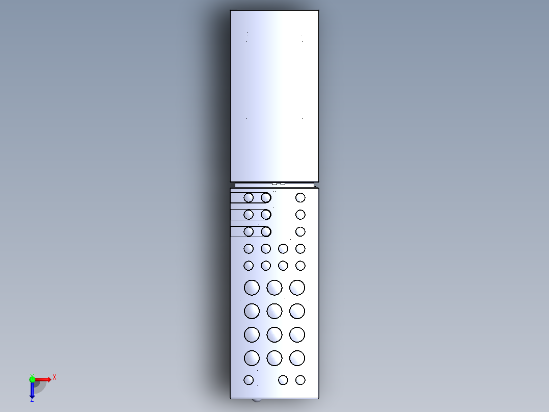 遥控器、遥控板(12)俯视图