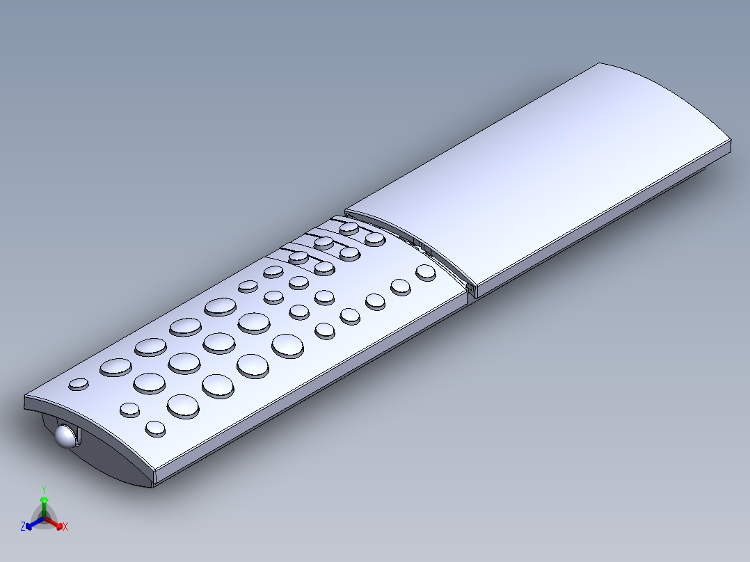 遥控器、遥控板(12)正等轴测图